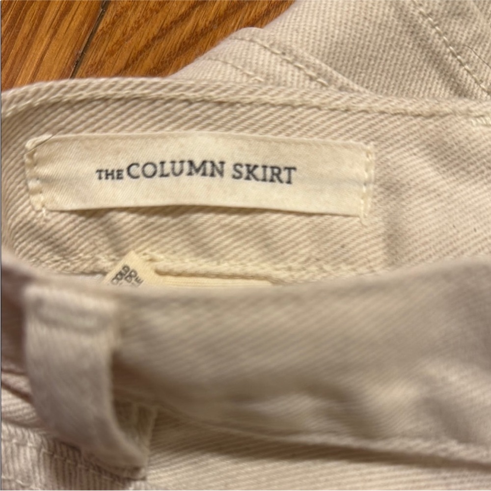 The GREAT Cream Column Midi Skirt size 26 - Picture 4 of 4